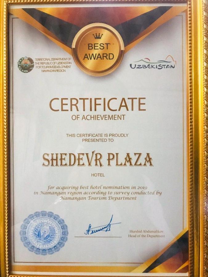 Shedevr Plaza Hotel Namangán Kültér fotó